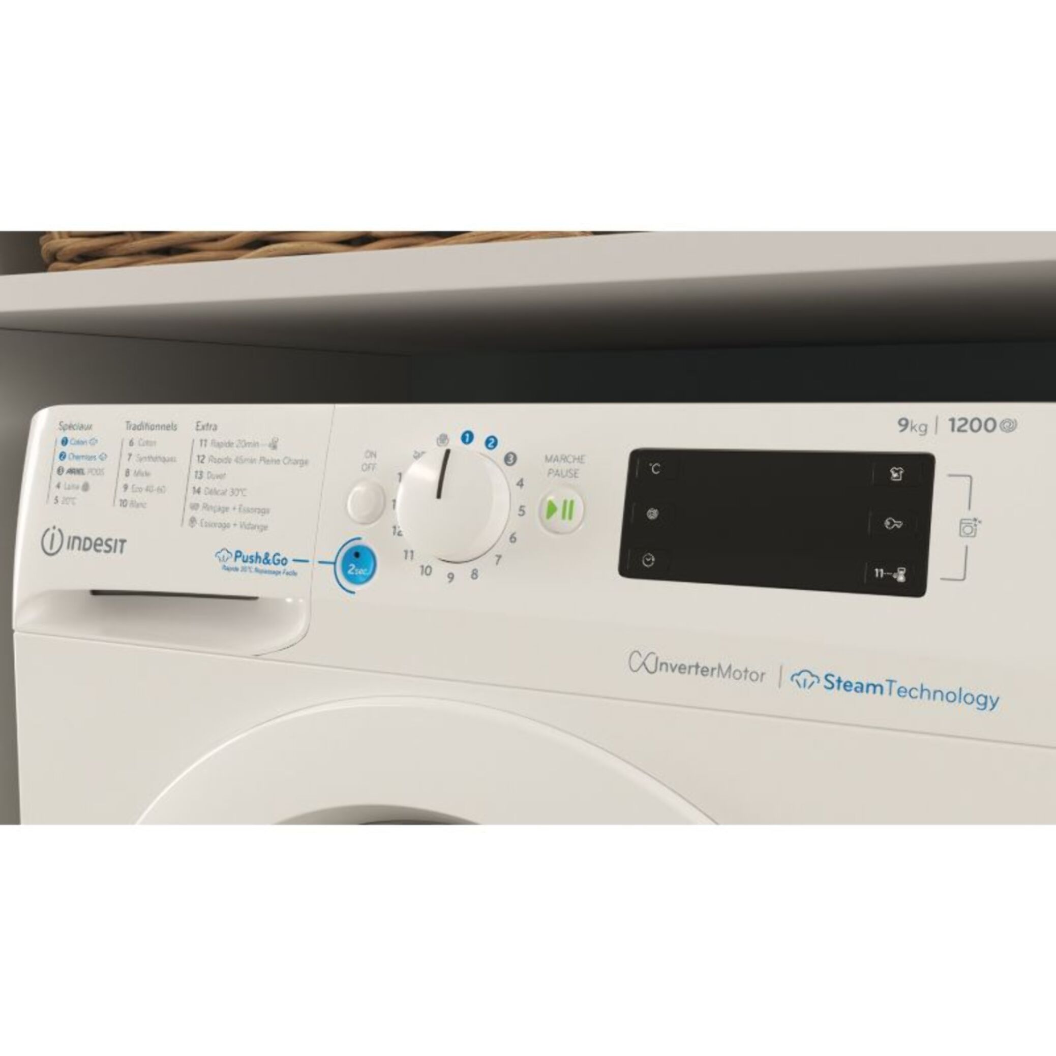 Lave linge hublot INDESIT BWE91296XWVFR