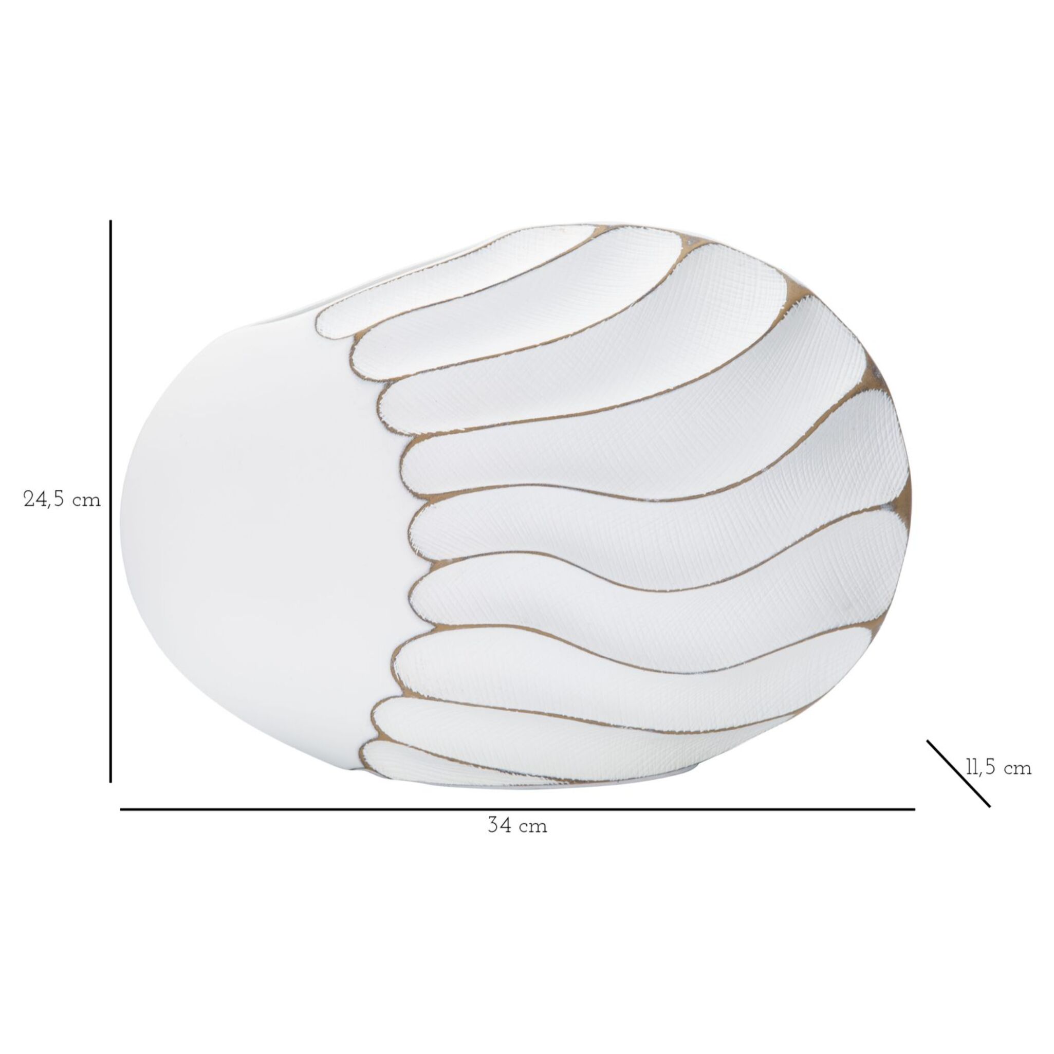 VASO RESINA LINES CM 34X11,5X24,5