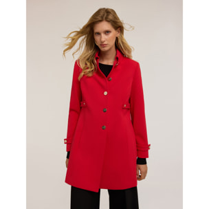 Motivi - Cappotto leggero monopetto - Rosso