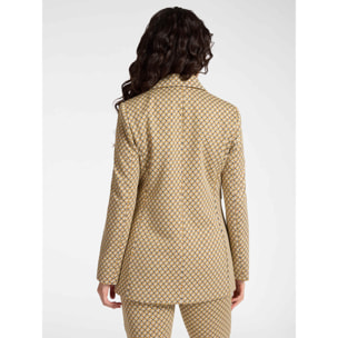 Elena Mirò - Blazer jacquard stretch - Beige