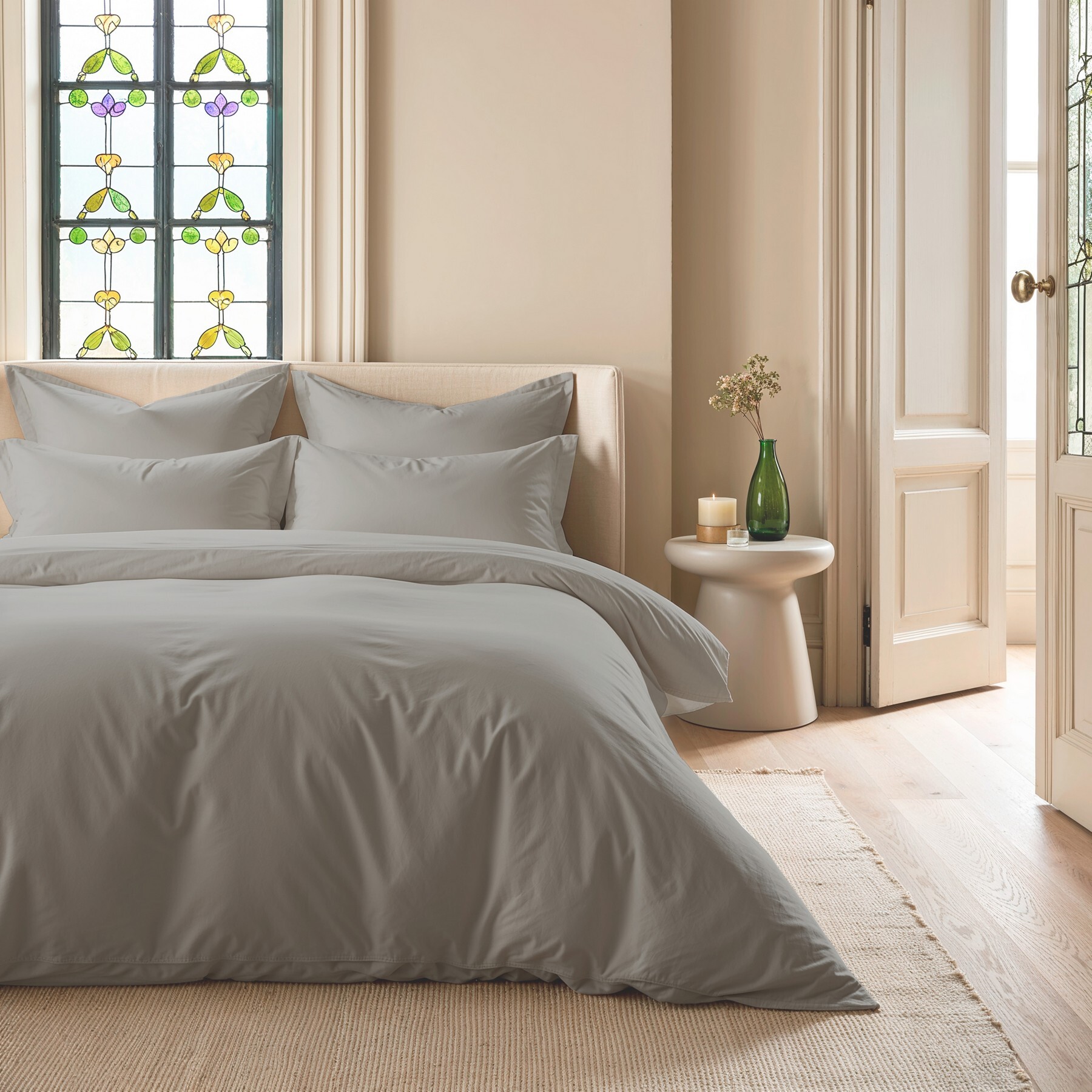 Funda nórdica sakura taupe