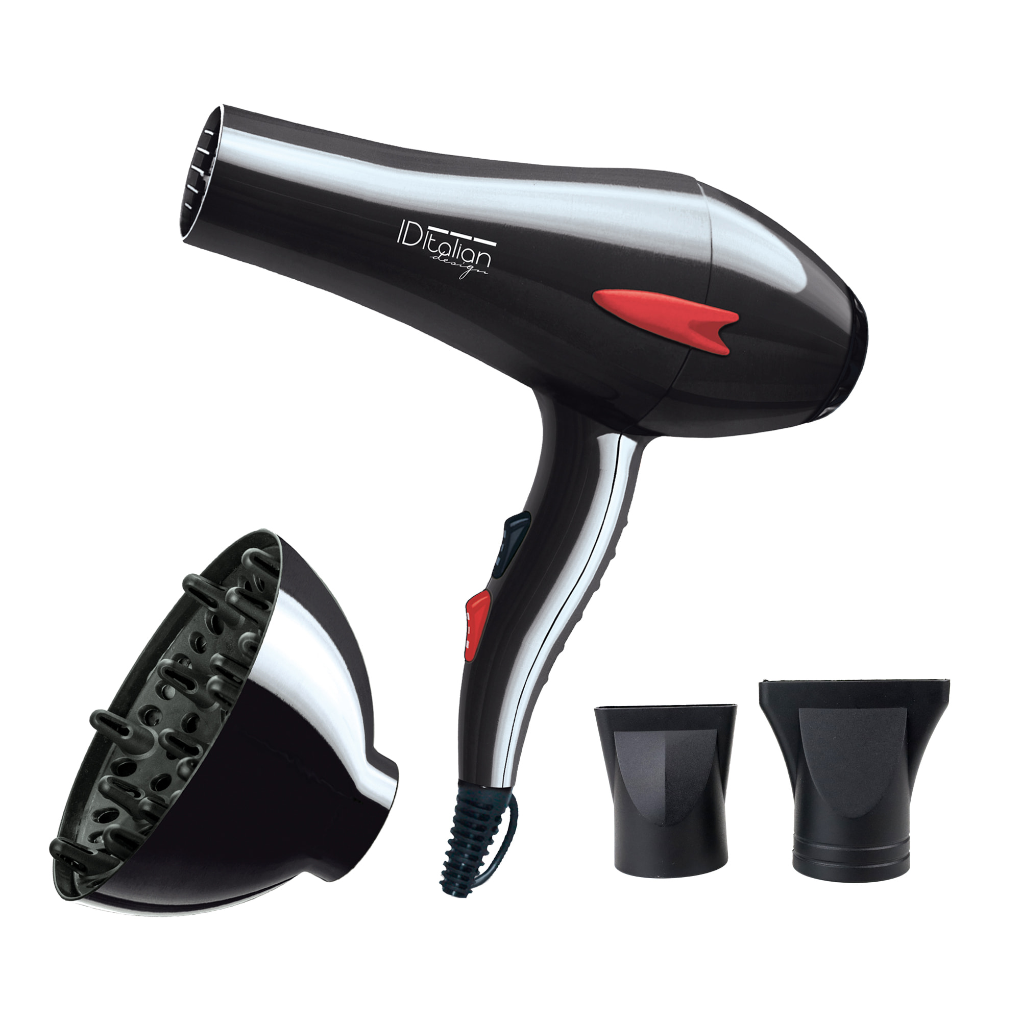 Secador Gti 2600 con Difusor Plus - Negro - 2200 W