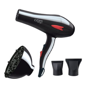 Secador Gti 2600 con Difusor Plus - Negro - 2200 W