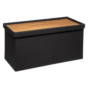 Pouf double pliant "Mix N' Modul" noir