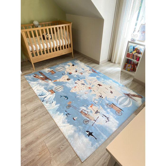 HAPPY - Tapis enfant carte du monde