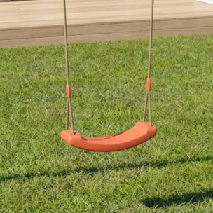 Balançoire plastique corail pour portiques de 1,90 à 2,50 m