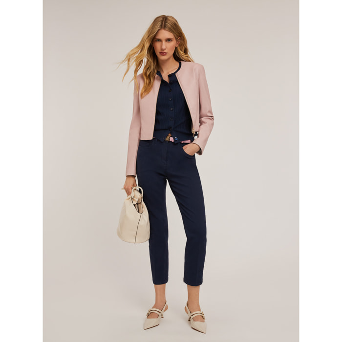 Motivi - Pantaloni carrot in drill Rianne - Blu