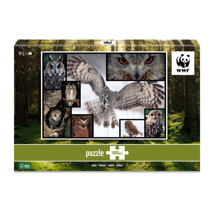 WWF PUZLE - BUHOS 1000 PIEZAS