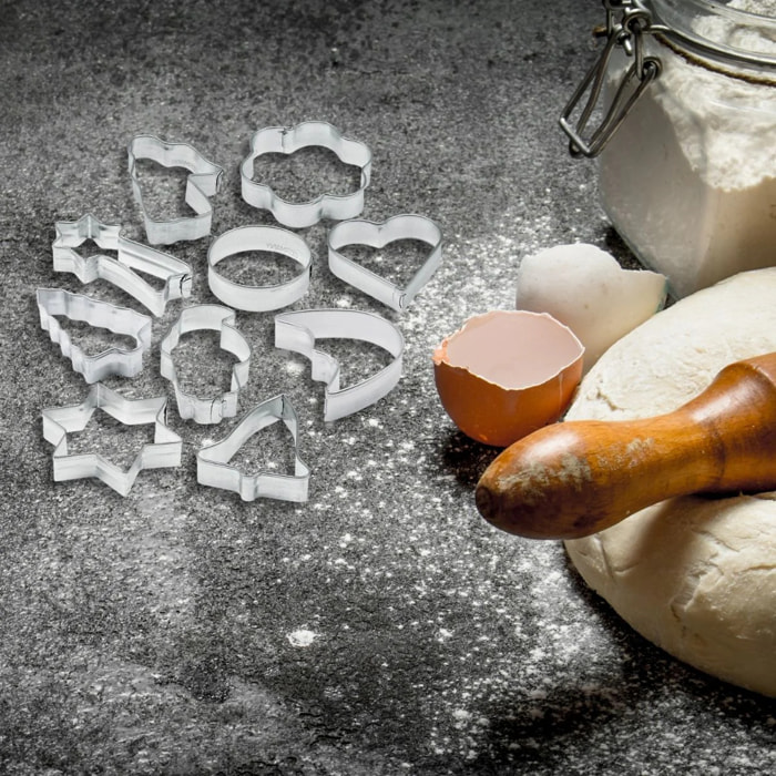 Lot de 10 emporte-pièces de Noël sur cintre Zenker Emporte-pièces