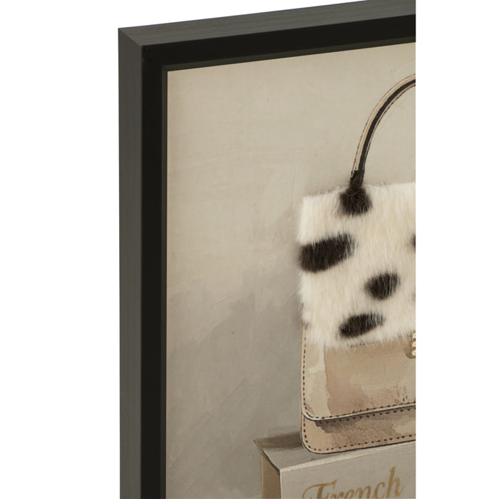 J-Line tableaux sac à  main - MDF - multicolore - assortiment de 2