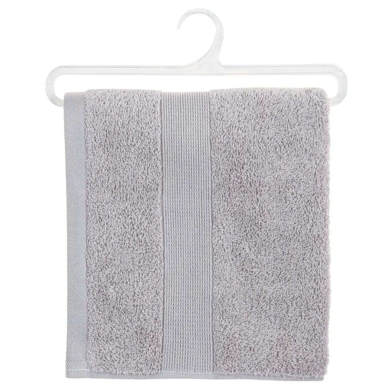 Serviette de toilette "Essentiel" - coton 450 gr/m² - gris taupe 50x90 cm