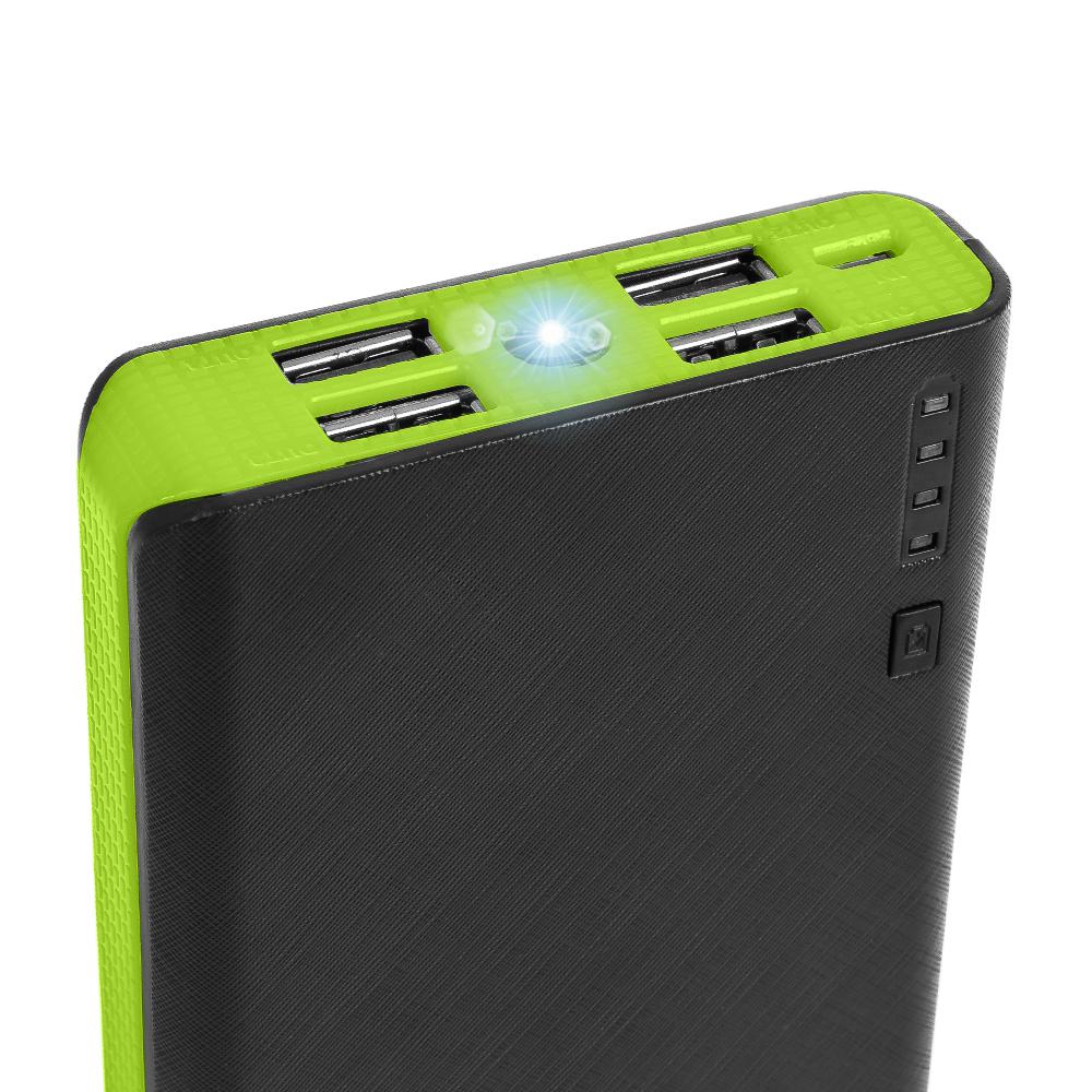 2X Powerbank 20.000mAh con 4 USB - Verde