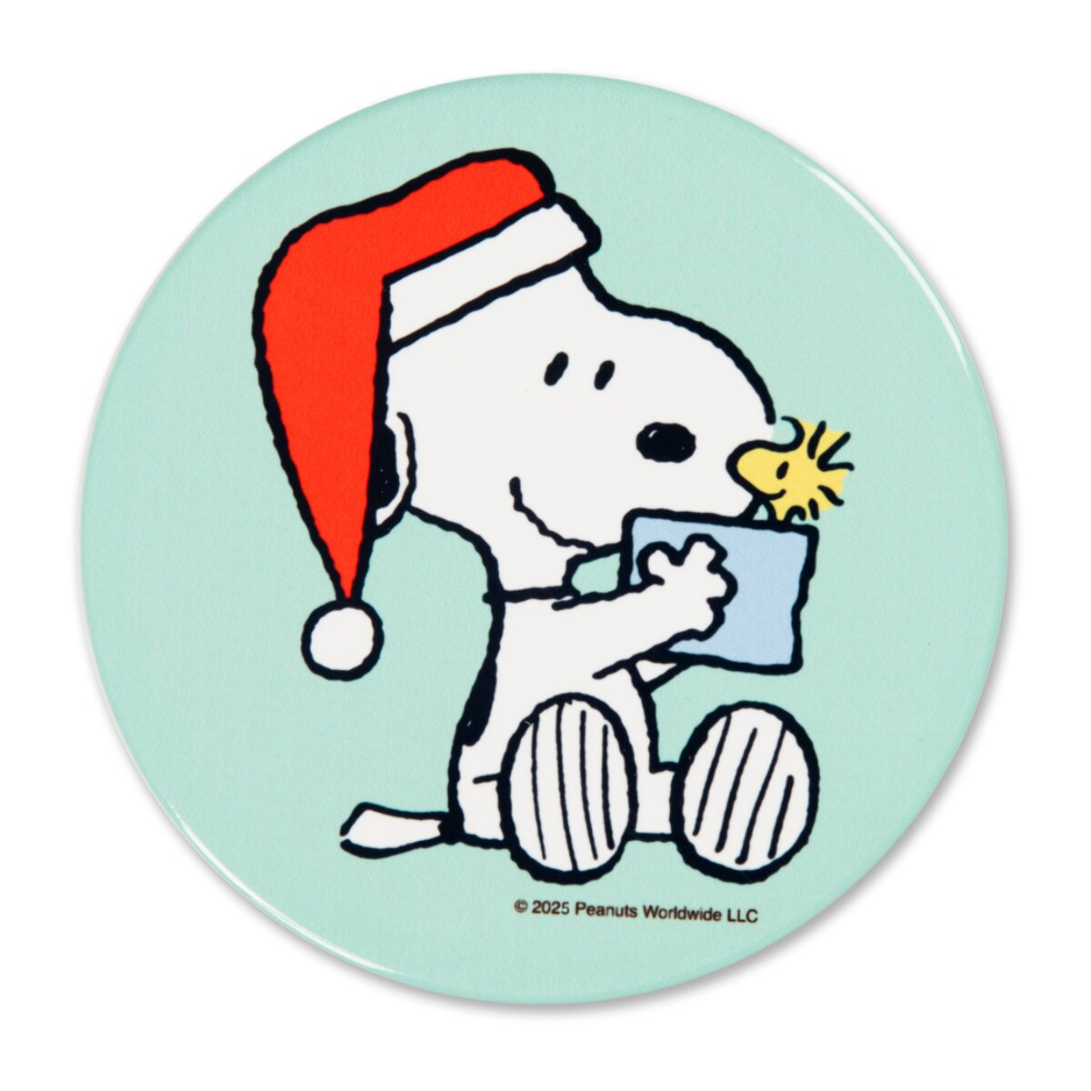 Set de 6 Dessous de Verre Excelsa - Peanuts Shiny And Bright, Dolomite Multicolore avec Base en Liège