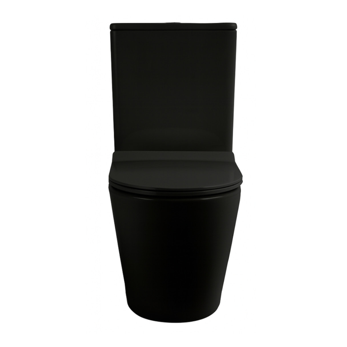 PixL WC à poser sans bride + abattant SoftClose + réservoir de chasse, alimentation latérale, noir mat (CEPX030RREXVPBKM)