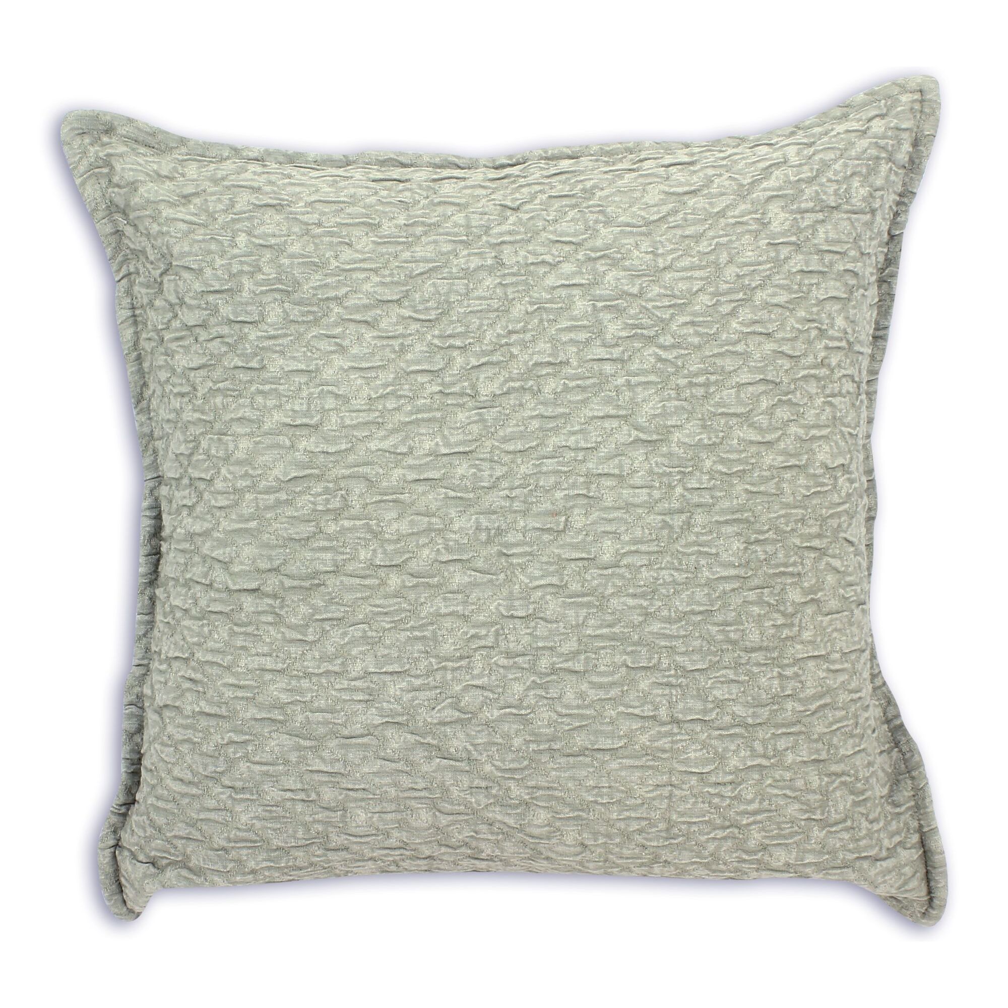 Coussin en coton gaufré vert 45cm GALI