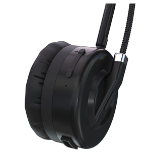 Cuffie Bluetooth 5.0 Microfono Direzionale Stazione Ricarica Cancellazione Rumore Batteria Lunga Durata Wireless PC Videochiamata Call Center Ufficio