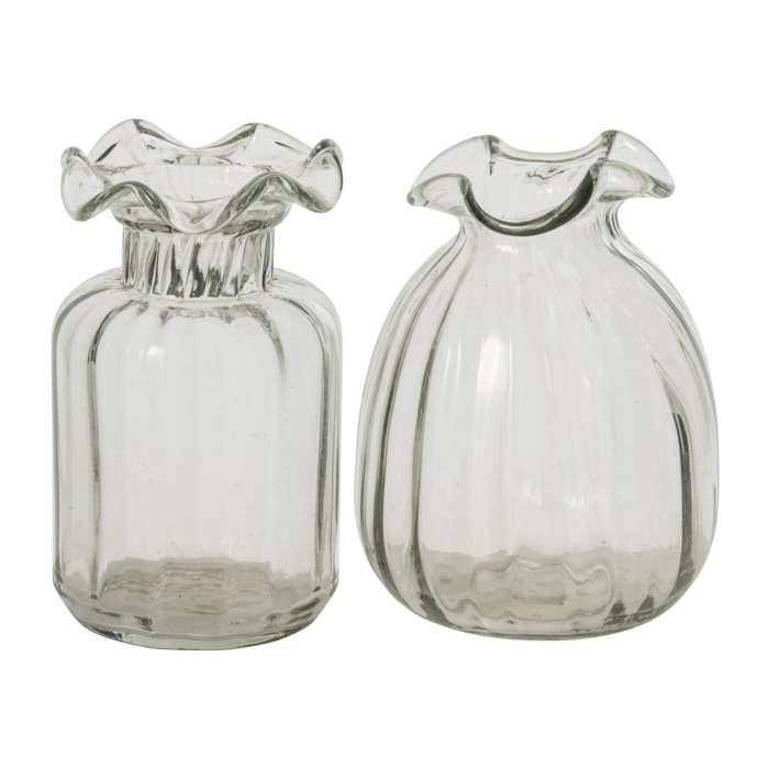 J-Line 2 vases - verre transparent