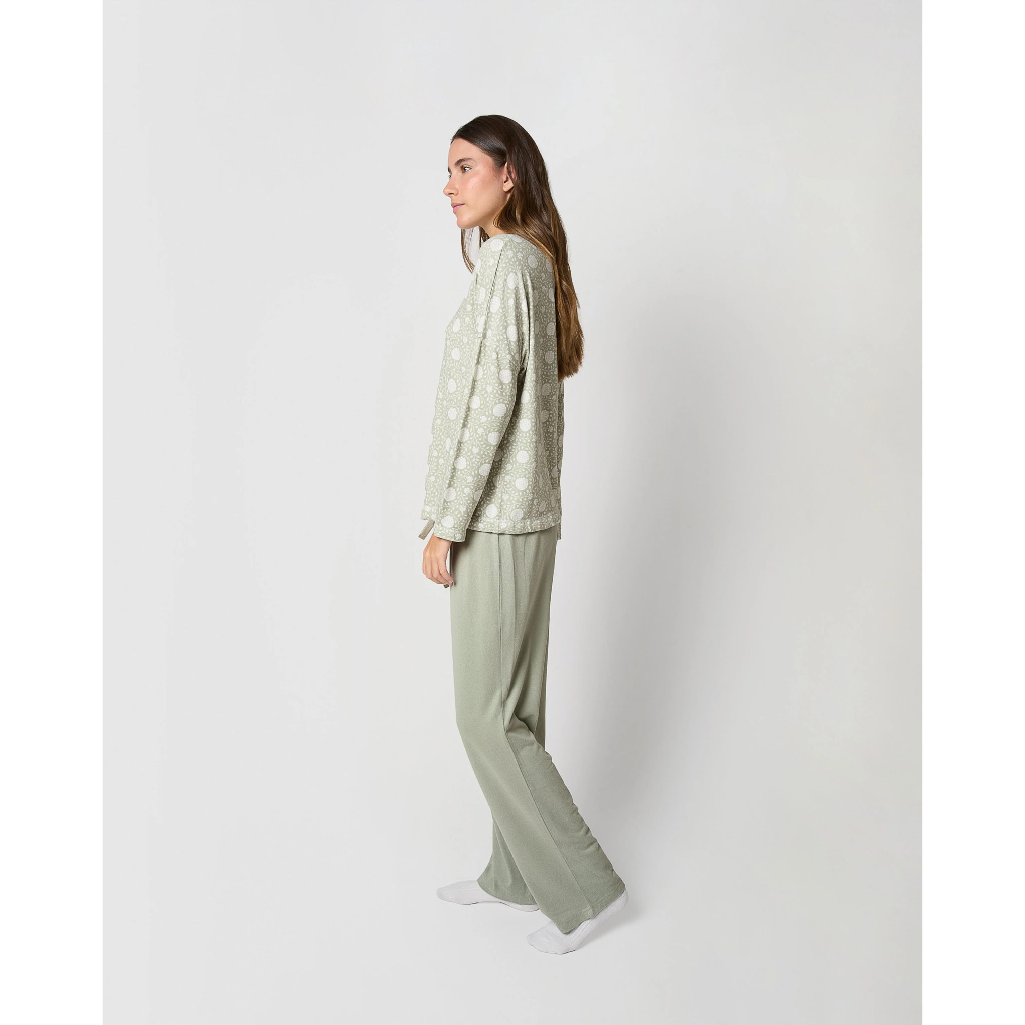 Pijama largo secret ventia verde