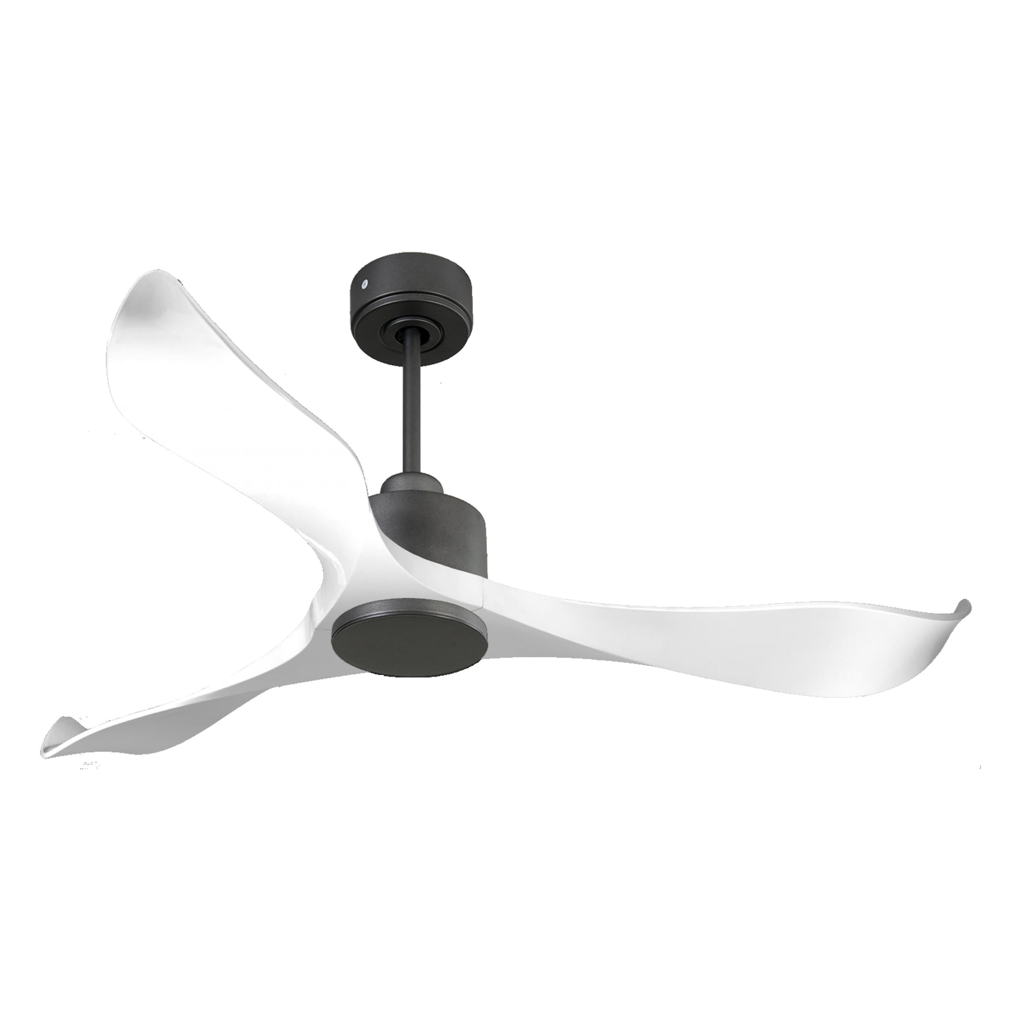 Ventilateur de plafond Réversible  Thermostat Wifi Moteur à courant continu Toits en pente Télécommande Adaptateur 2/3 Lames Hypersilence Mémoire