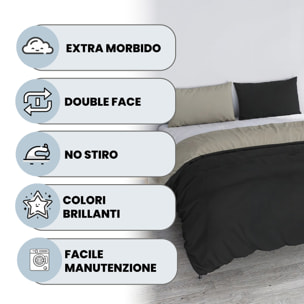 PARURE COPRIPIUMINO VERA - 100% Microfibra - Made in Italy