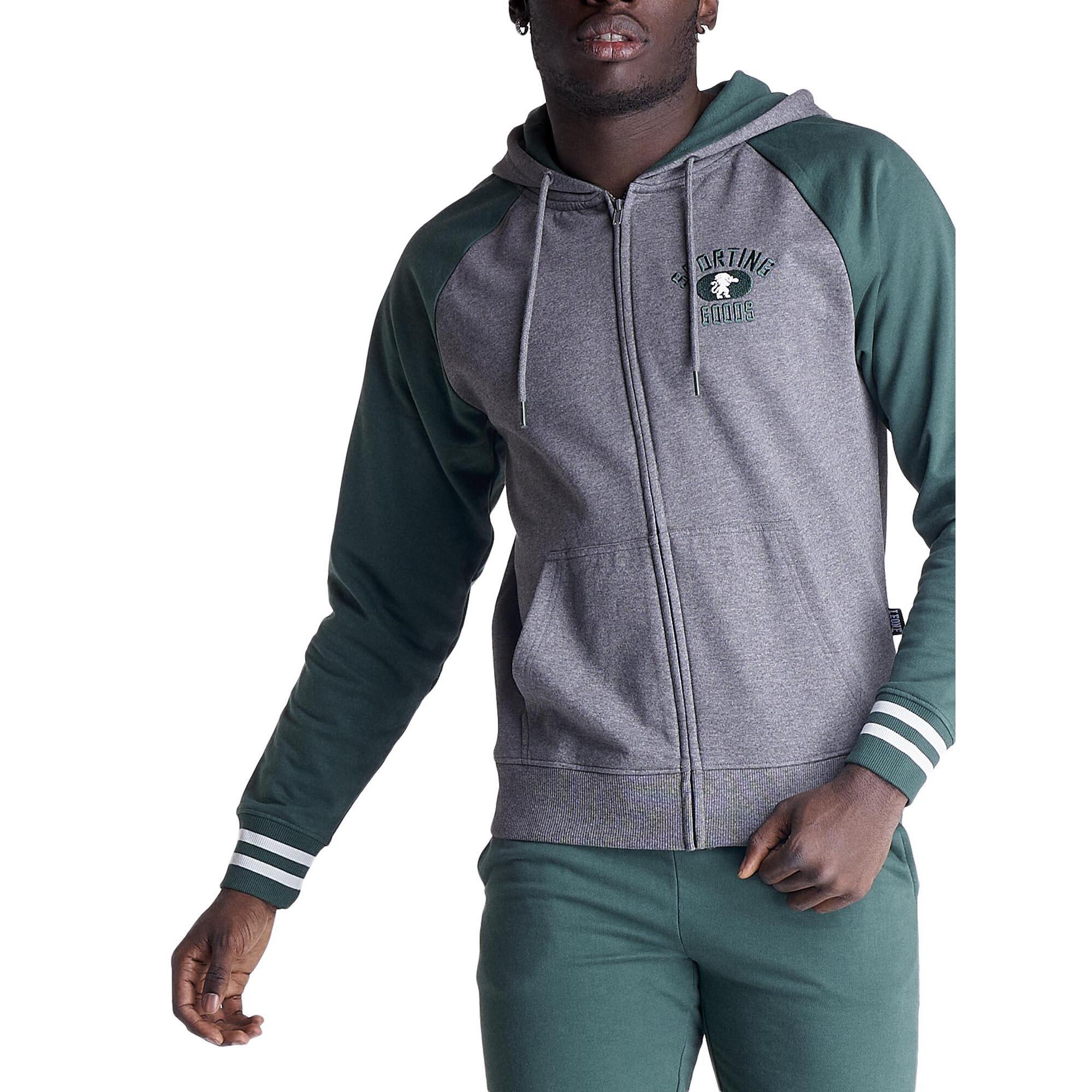 Tuta da uomo cappuccio full zip bicolor College