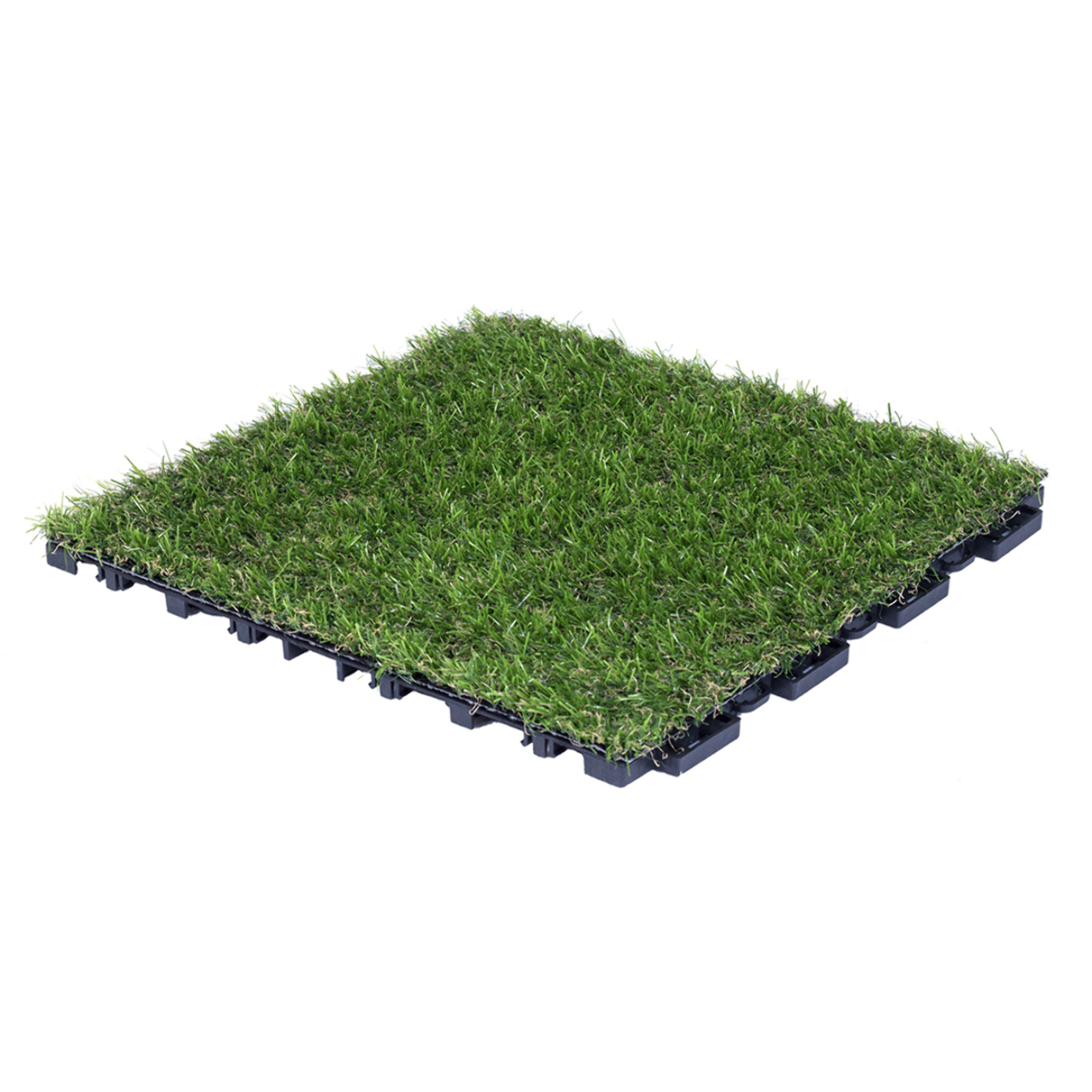 Pack 9 Baldosas Césped Artificial Clickgreen 30x30 Cm