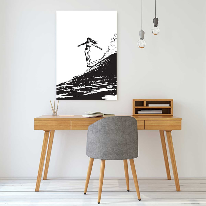Tableau surfeuse longboard Tableau plexiglas
