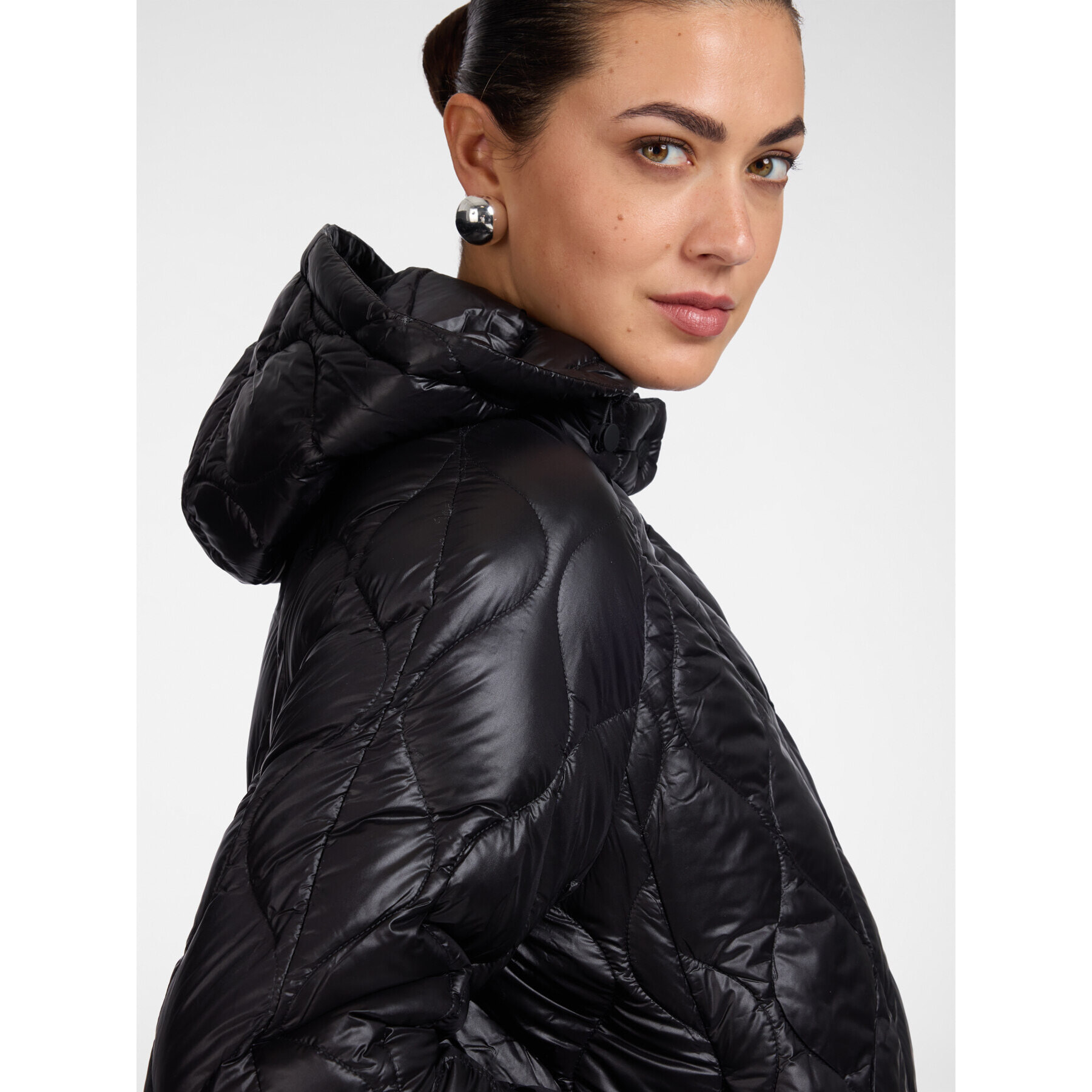 Elena Mirò - Piumino lightweight in nylon trapuntato - Nero