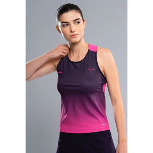 Camiseta Tirantes Mujer PRO Blackberry Rose Degraded