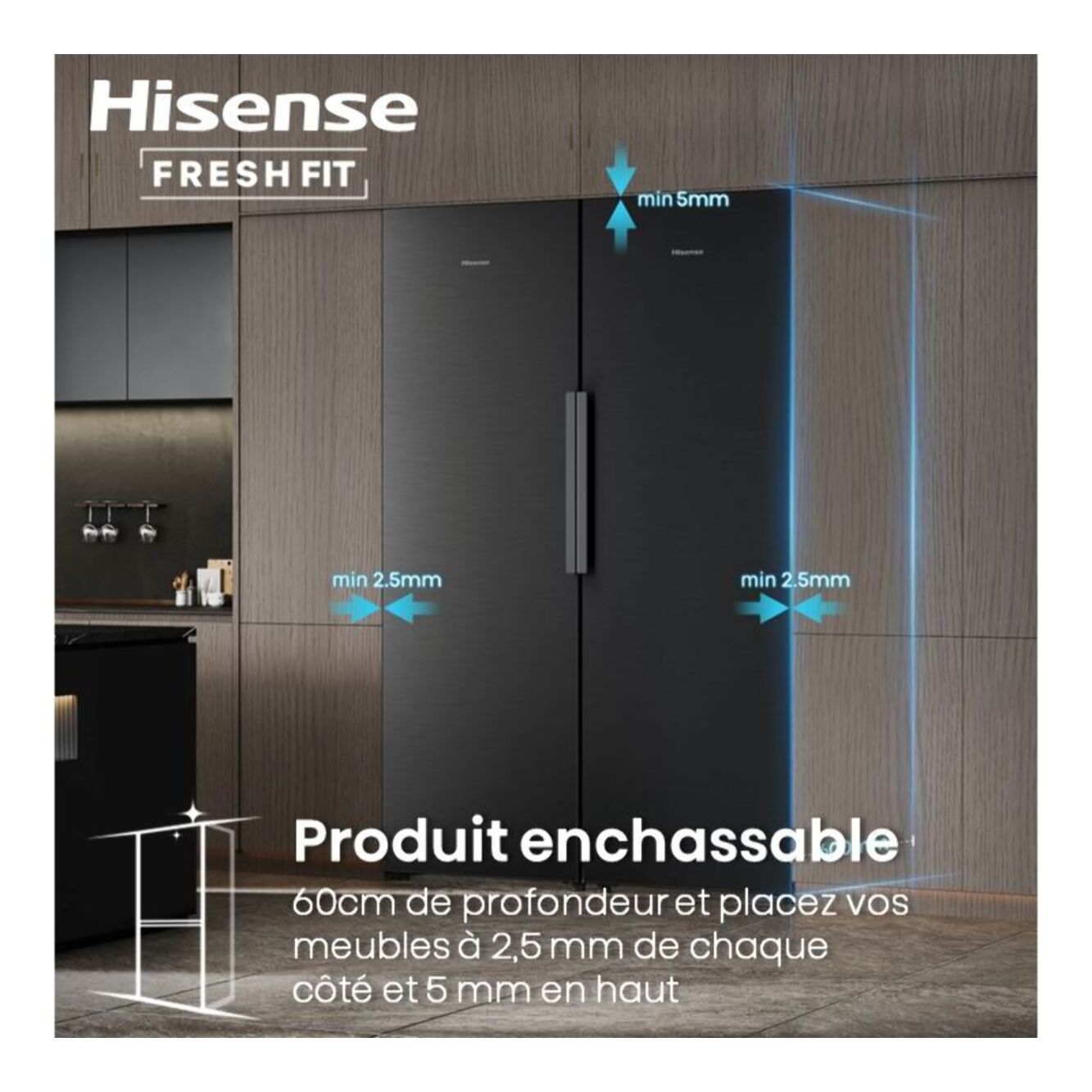 Réfrigérateur 1 porte HISENSE RL5K370GSFC freshfit