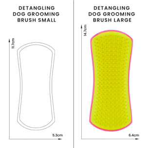 TANGLE TEEZER PET TEEZER DETANGLING Pink/Yellow