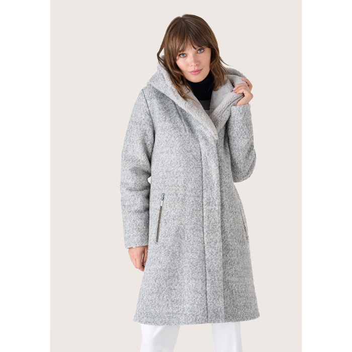 Cappotto Camomilla Medium Grey-Melange Lana