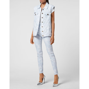 PHILIPP PLEIN Denim Vest Oversize