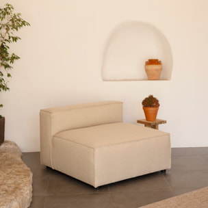 Fauteuil couleur marron beige de 110x90cm Hauteur: 70 Longueur: 110 Largeur: 90