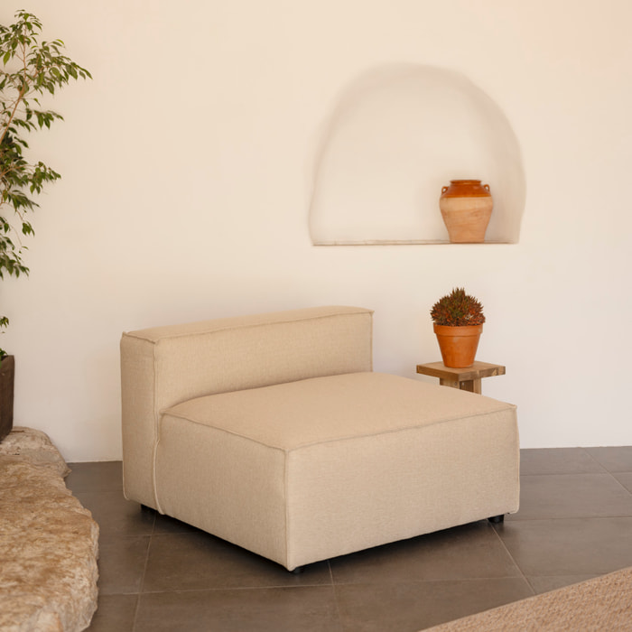 Fauteuil couleur marron beige de 110x90cm Hauteur: 70 Longueur: 110 Largeur: 90