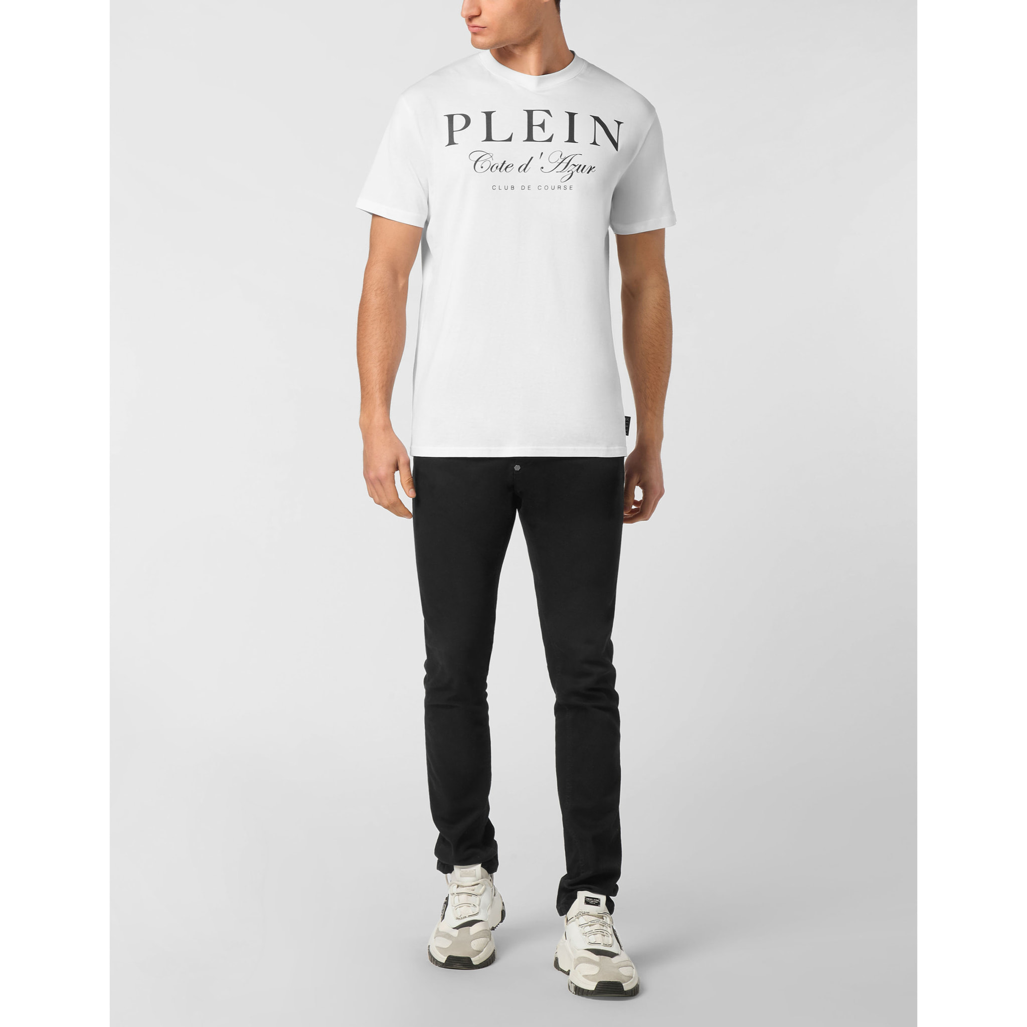 PHILIPP PLEIN T-Shirt Round Neck Ss THE COURSE