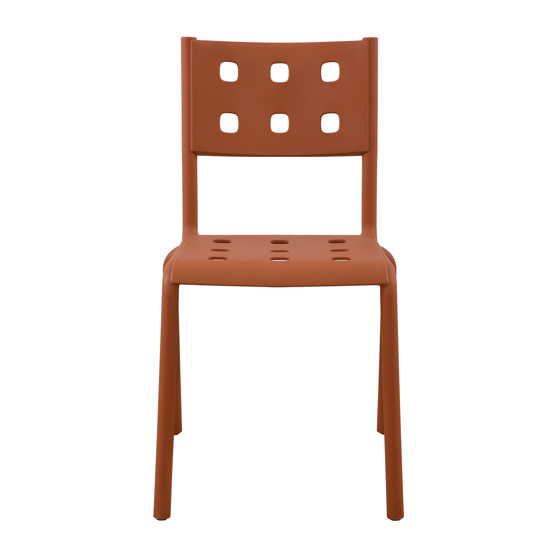 Set Da 4, Sedia Sibari In Polipropilene Terracotta