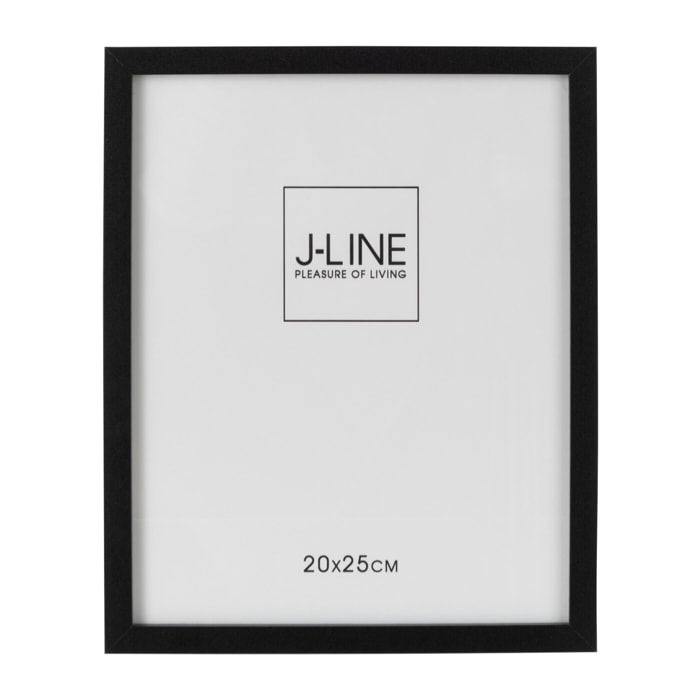 J-Line cadre photo Basic - bois - noir - moyen - 2 pièces