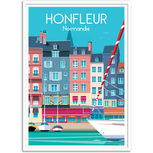 Affiche - Honfleur Normandie - Raphael Delerue