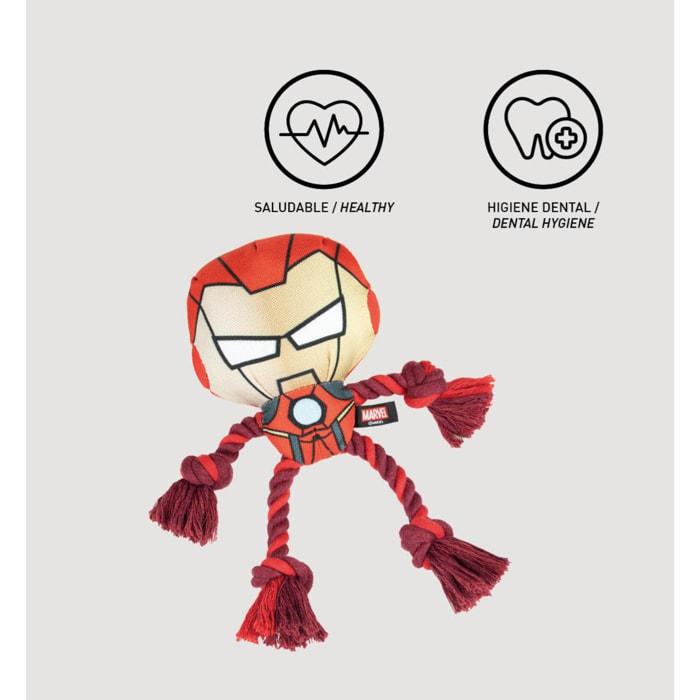 Juguete para perros cuerda diseño avengers iron man