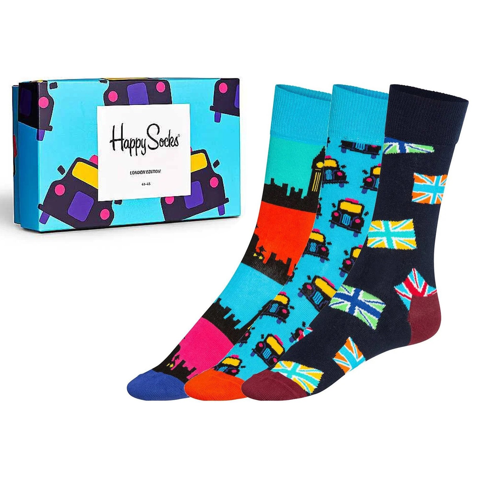 Set de 3 pares de calcetines - diseño "London Edition"