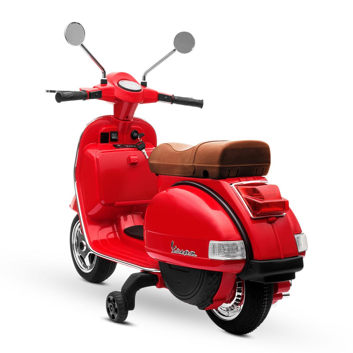 Moto eléctrica niños VESPA RED moto de bateria infantil 6V +3 años