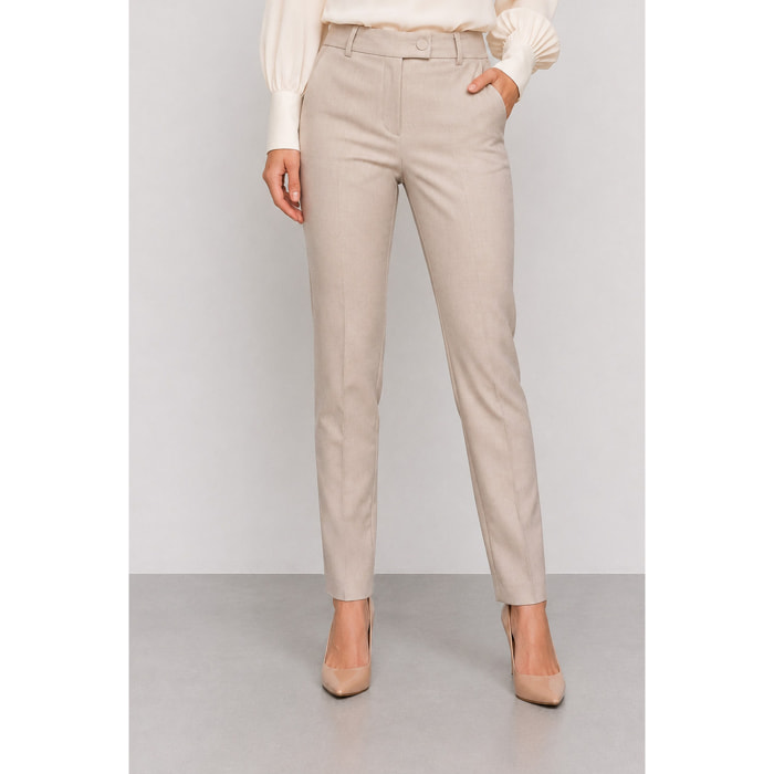Kocca - Pantaloni sartoriali da donna a vita alta in viscosa Donna