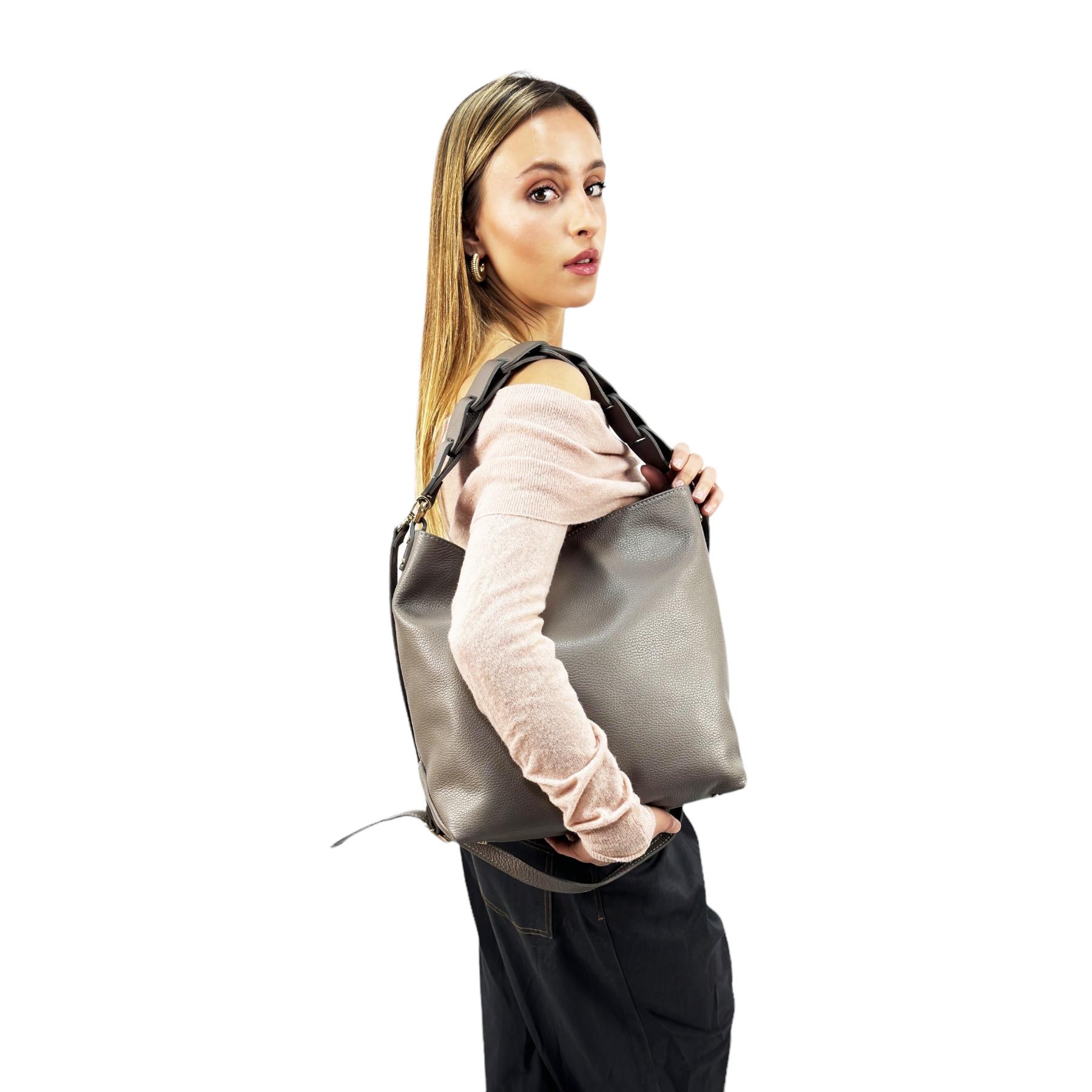 Borsa a spalla Cheval Firenze Lily Grigio