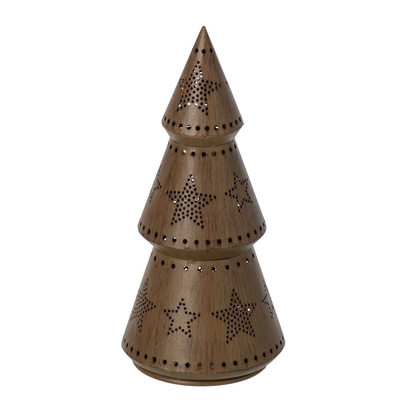 J-Line arbre LED avec étoiles - fer - marron - small