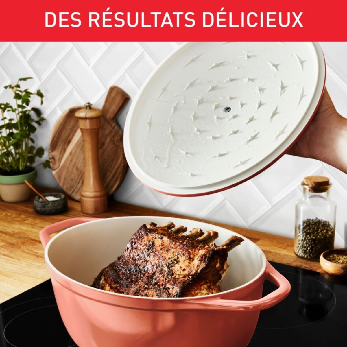 Cocotte TEFAL AIR SOFT LIGHT 30X23cm Terra cotta