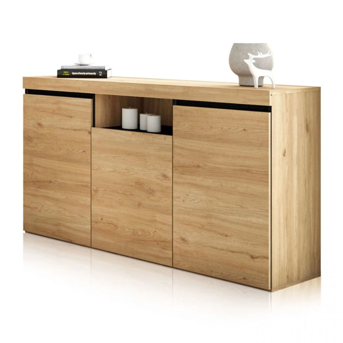 Aparador Ebos 140 Roble Nude - Ceniza