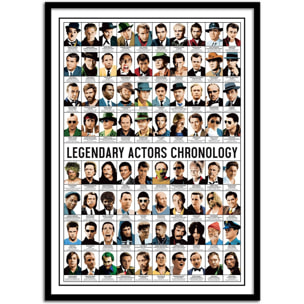 Affiche - Legendary actors chronology - Olivier Bourdereau