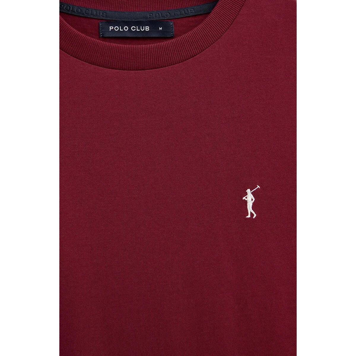 Camiseta granate de manga corta y bordado Rigby Go