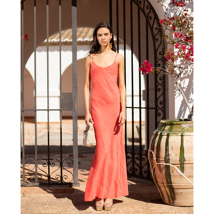 Vestido largo de tirantes